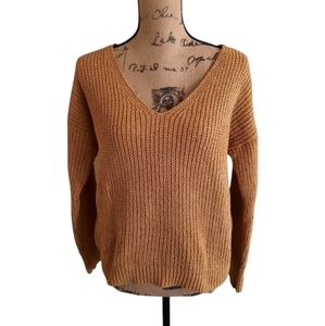 NWT Hippie Rose Junior's Chenille V-neck Sweater